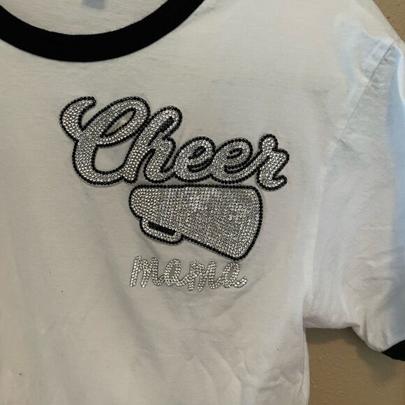 Next Level CHEER MAMA Rhinestone Short Sleeved Shirt M - Picture 14 of 14